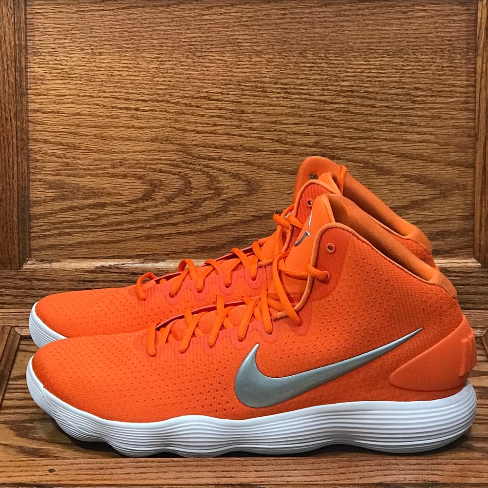 Nike Hyperdunk Orange Silver White Shoes